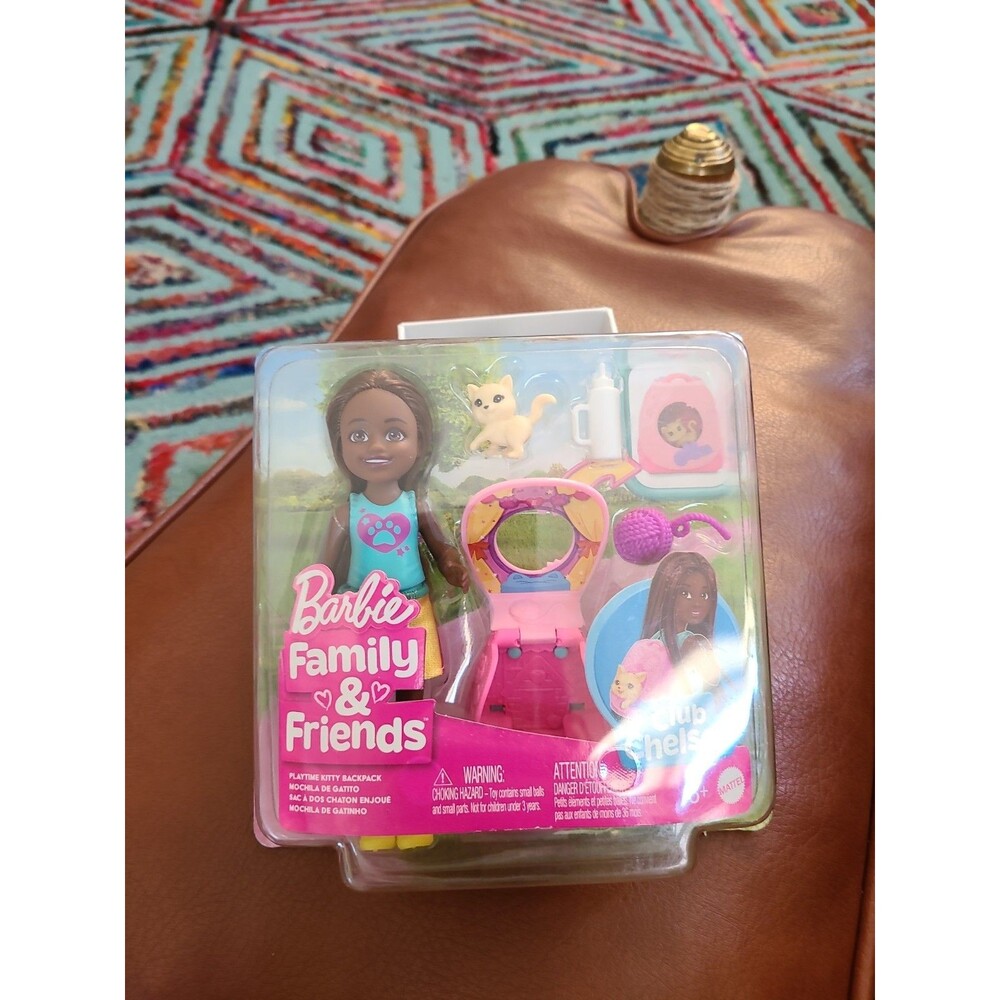 Barbie Family & Friends Chelsea Playtime Kitty Backpack Doll & Accessories Toy